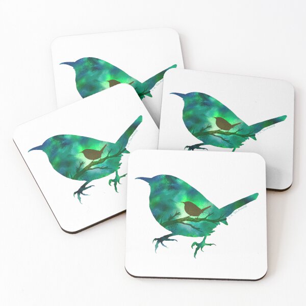 Item preview, Chrysocolla Wren designed and sold by metasilk.