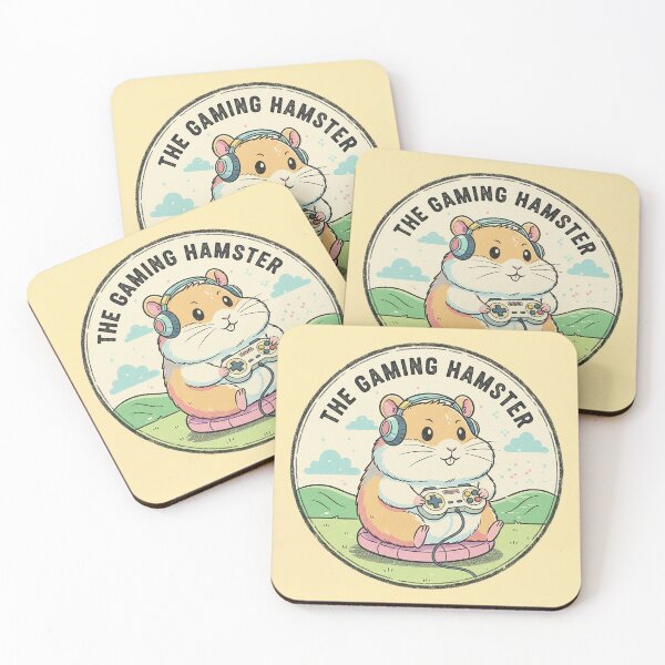 Item preview, Retro Gamer Hamster Vintage 1960s Cartoon Illustration designed and sold by VisualRotaStudio .