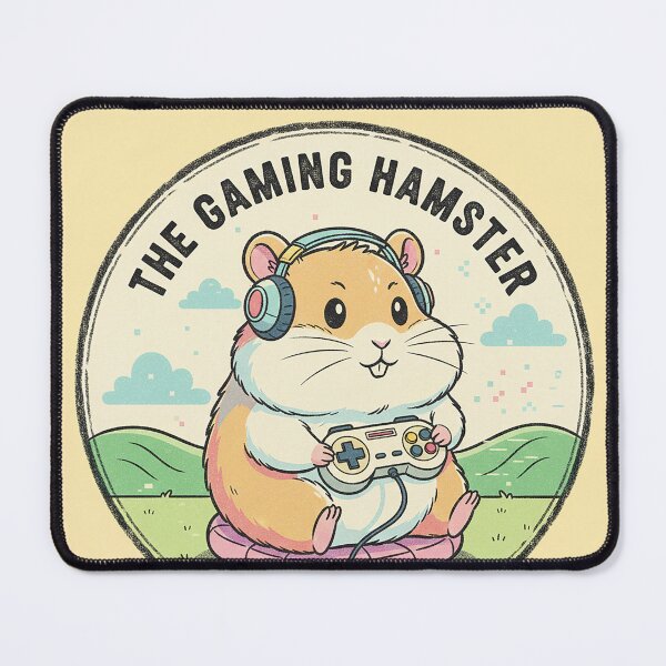 Item preview, Retro Gamer Hamster Vintage 1960s Cartoon Illustration designed and sold by VisualRotaStudio .