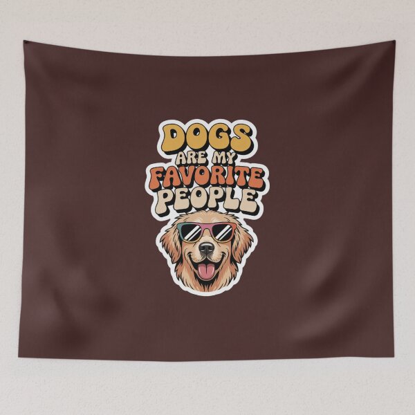 Item preview, Retro Groovy Dog - Dogs Are My Favorite People Vintage designed and sold by ahabboud.