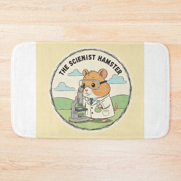 Item preview, Retro Scientist Hamster Vintage 1960s Lab Illustration designed and sold by VisualRotaStudio .