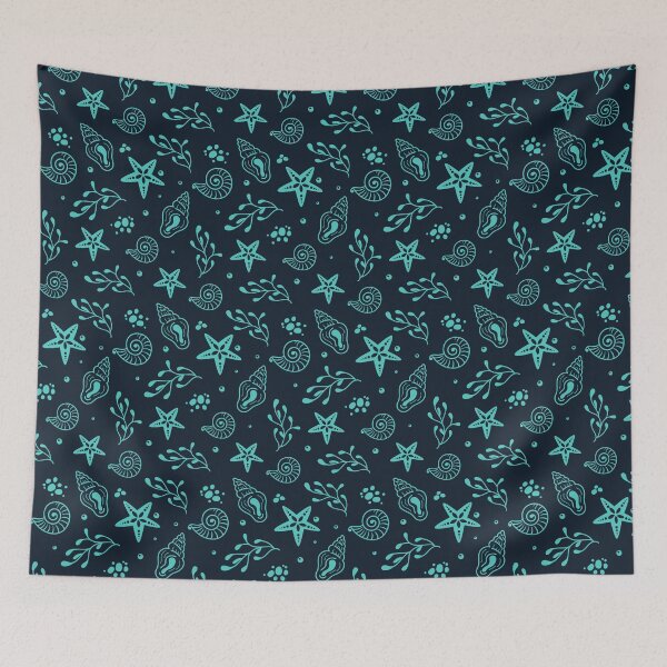 Item preview, Dark Ocean Seamless Sea Pattern designed and sold by CosmoMagiclk.