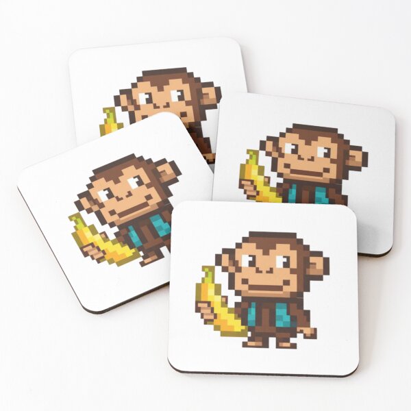Item preview, Monkey player with a banana designed and sold by JonysCreativeDesigns.