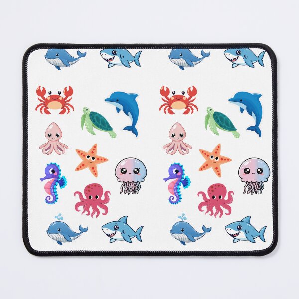 Item preview, Cute Kawaii Sea Creatures Sticker Pack – Ocean Animals for Kids & Classrooms designed and sold by Rose Collection Shop.
