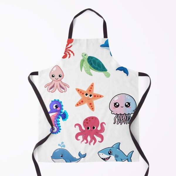 Item preview, Cute Kawaii Sea Creatures Sticker Pack – Ocean Animals for Kids & Classrooms designed and sold by Rose Collection Shop.