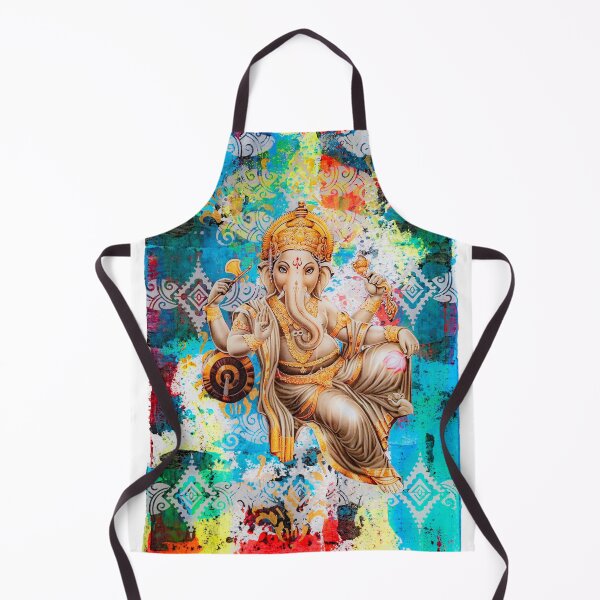 Item preview, Ganesha chillin acrylic collage colorful designed and sold by Desolat23.
