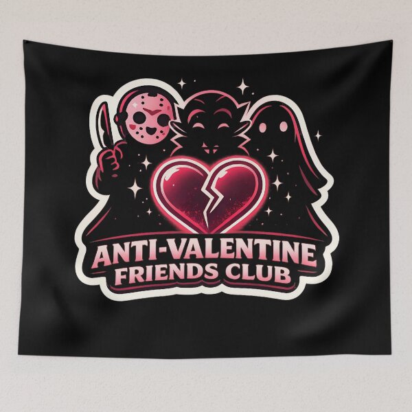 Item preview, Anti-Valentine Friends Club - Spooky Horror Monsters Broken Heart designed and sold by MukuMint.