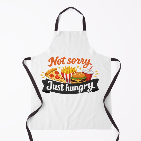 Item preview, Not Sorry Just Hungry Fast Food Quote designed and sold by InkInduldge.