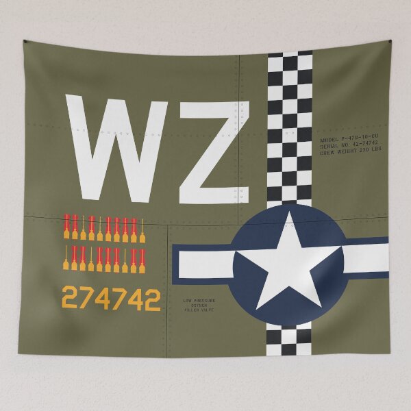 Item preview, USA P-47 Aircraft Markings designed and sold by VoodooCircus.
