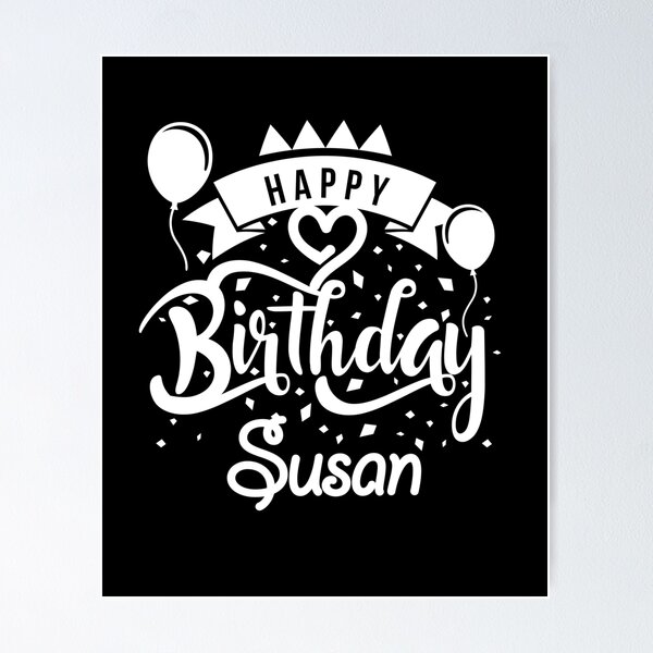 Happy Birthday Susan! Sticker for Sale by Eklectikos