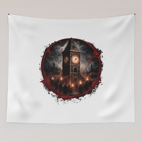 Item preview, BOTC - A Blood splattered clocktower - Midnight Verdict designed and sold by creative-cub.