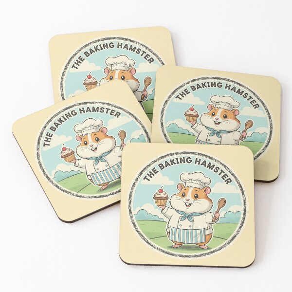 Item preview, Retro Baking Hamster Vintage 1960s Pastry Chef Illustration designed and sold by VisualRotaStudio .