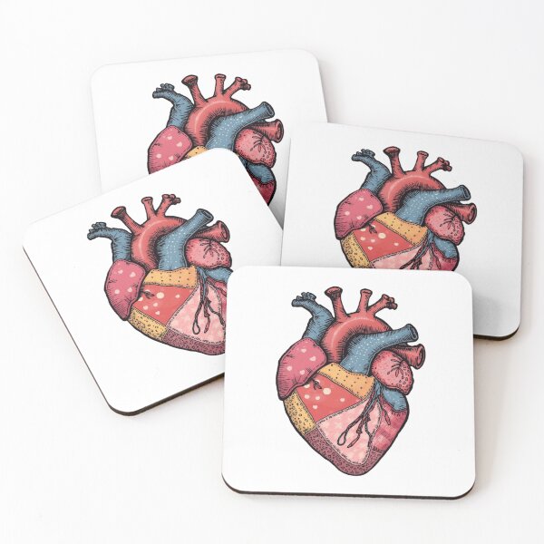 Item preview, Valentine Red Heart Love Sticker, Valentine Faux Patchwork Look Heart  designed and sold by colorleafz.