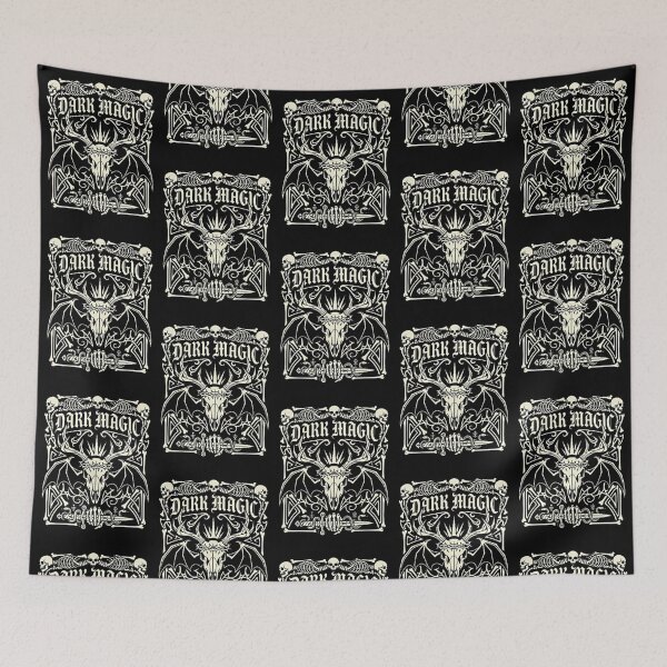 Item preview, Dark Magic Gothic Occult Skull Art designed and sold by Witch Queen Clothing.