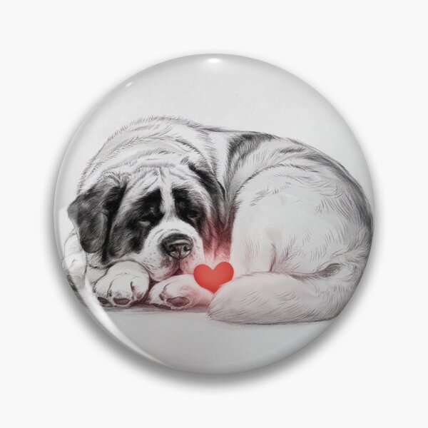 Item preview, St Bernard Guardian of My Heart designed and sold by NeatThingLover.