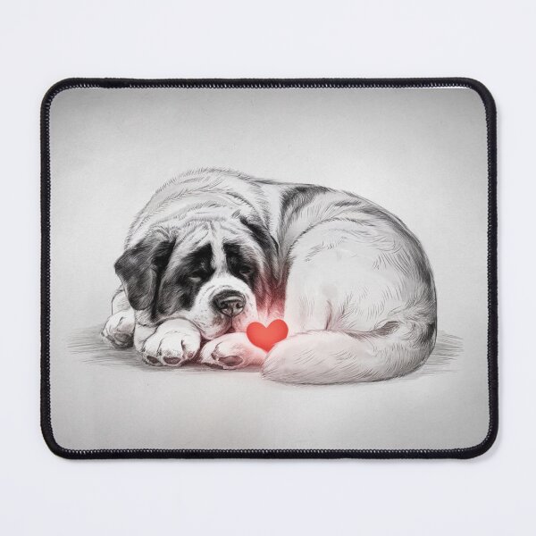 Item preview, St Bernard Guardian of My Heart designed and sold by NeatThingLover.