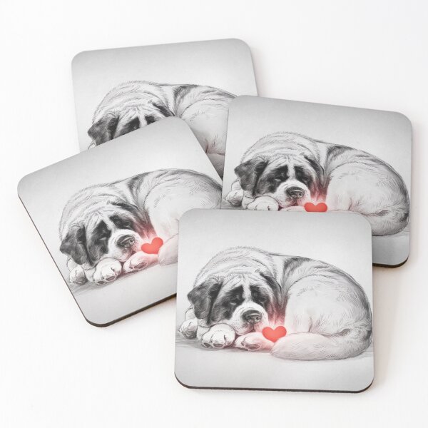 Item preview, St Bernard Guardian of My Heart designed and sold by NeatThingLover.