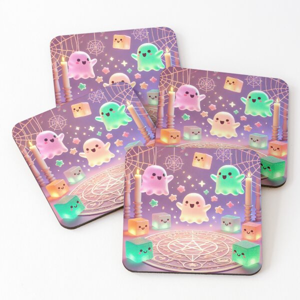 Item preview, Kawaii Ghost Summoning Cute Halloween Pastel 3D designed and sold by ComedyInkFactor.