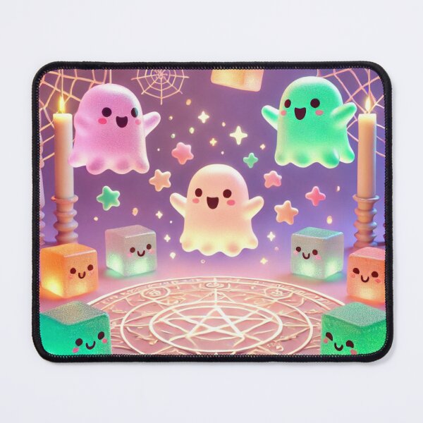 Item preview, Kawaii Ghost Summoning Cute Halloween Pastel 3D designed and sold by ComedyInkFactor.