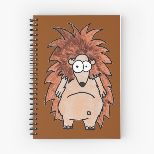 Item preview, The Scruffy Forager: Hand-Drawn Whimsical Hedgehog Watercolour designed and sold by Englandbear.