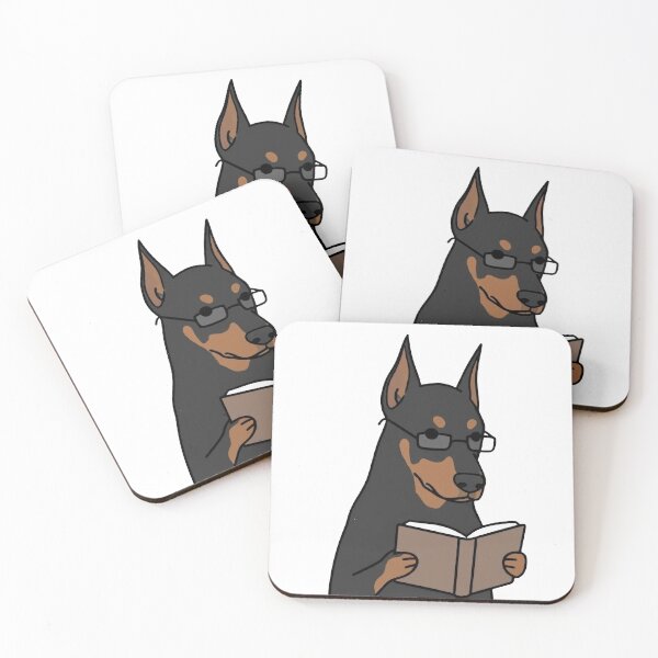Item preview, Smart Doberman Reading Book designed and sold by WhatsupDawg.