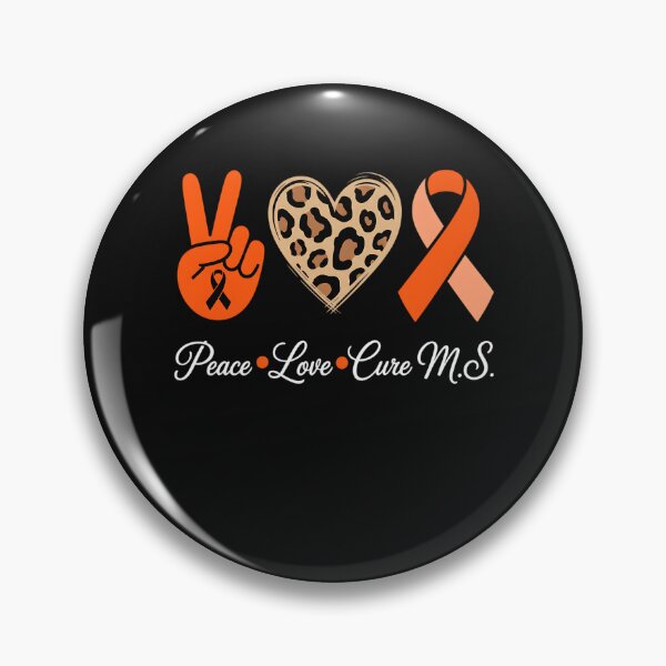 Item preview, Multiple Sclerosis Awareness Peace Love Cure MS Men Women Kids designed and sold by clothesy7.