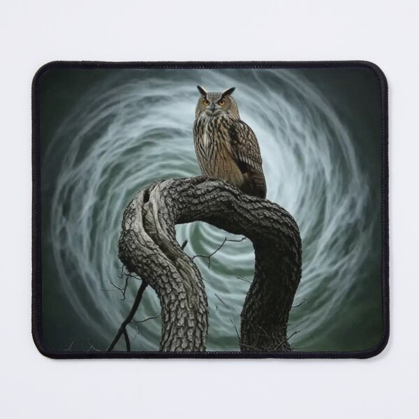 Item preview, Mystic Owl – Surreal Vortex Illustration designed and sold by Dogandesighn.