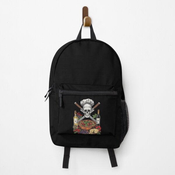 Item preview, Italian Chef Skull Spaghetti Meatballs and Wine Art designed and sold by Bone & Blade.