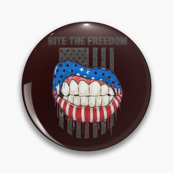 Item preview, Bite The Freedom - American Flag Mouth designed and sold by zbigniewcz.