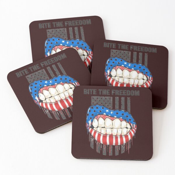 Item preview, Bite The Freedom - American Flag Mouth designed and sold by zbigniewcz.