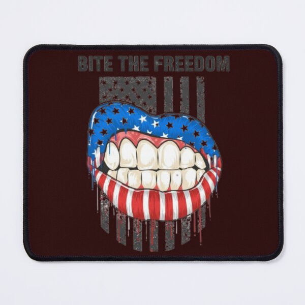 Item preview, Bite The Freedom - American Flag Mouth designed and sold by zbigniewcz.
