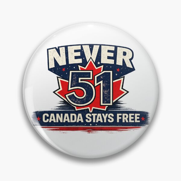 Item preview, Never 51 – Canada Stays Free | Patriotic Maple Leaf Freedom Shirt designed and sold by DJT-Merch.