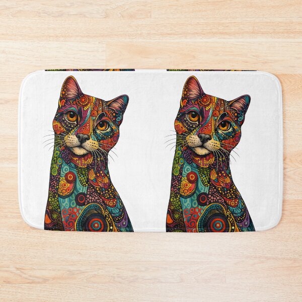 Item preview, Colorful Abstract Cat designed and sold by RedSwagStore.