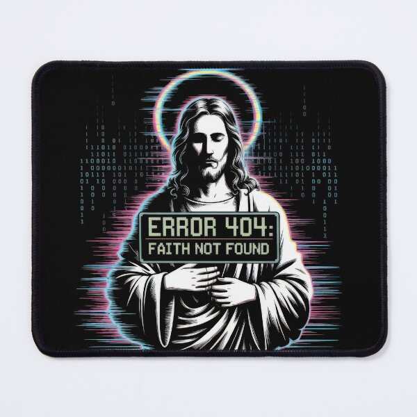 Item preview, Glitch Jesus Error 404 Faith Not Found designed and sold by ApproachingZion.