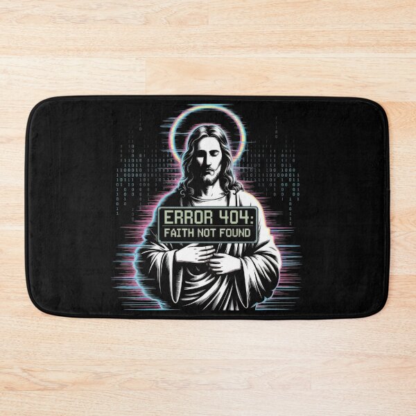 Item preview, Glitch Jesus Error 404 Faith Not Found designed and sold by ApproachingZion.