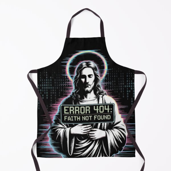 Item preview, Glitch Jesus Error 404 Faith Not Found designed and sold by ApproachingZion.