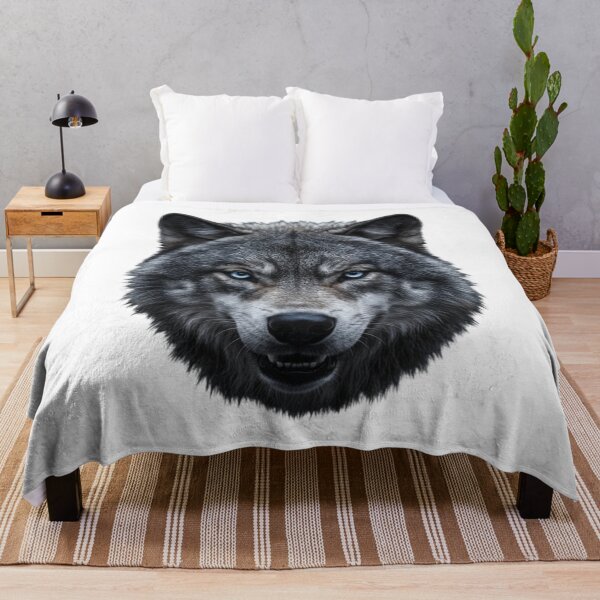 Item preview, Alpha Wolf Portrait – Powerful Wildlife Artwork designed and sold by NeoTeeFusion.