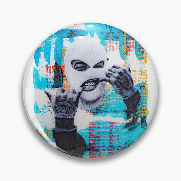 Item preview, Skimask Gangster Acrylic Collage designed and sold by Desolat23.