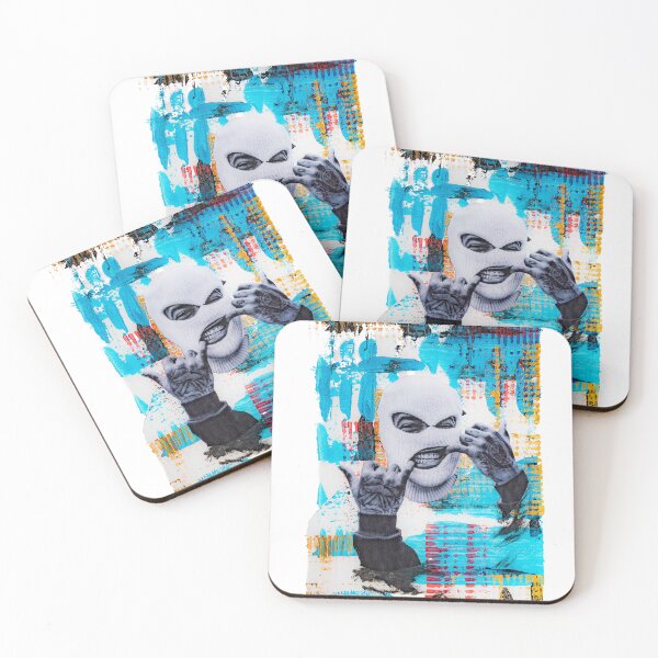 Item preview, Skimask Gangster Acrylic Collage designed and sold by Desolat23.