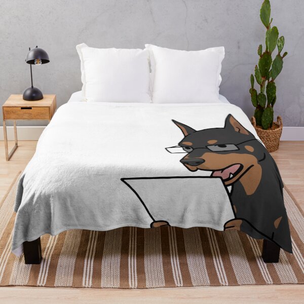 Item preview, Smart Doberman Reading Important Documents designed and sold by WhatsupDawg.