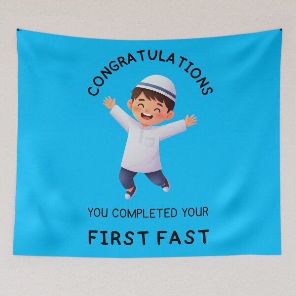 Item preview, Cute Muslim Boy First Fast Congratulations - Ramadan KidsسCute Muslim Boy First Fast Congratulations - Ramadan Kids designed and sold by Noor_Creations.