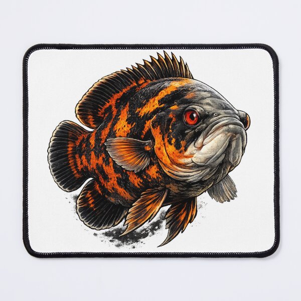 Item preview, Tiger Oscar Fish – Aquarium Predator Art designed and sold by Liquid Venom.