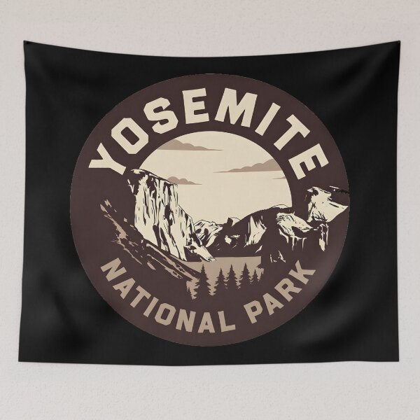 Item preview, Vintage Yosemite Circle Badge - Retro National Park Design designed and sold by tokyojeff.
