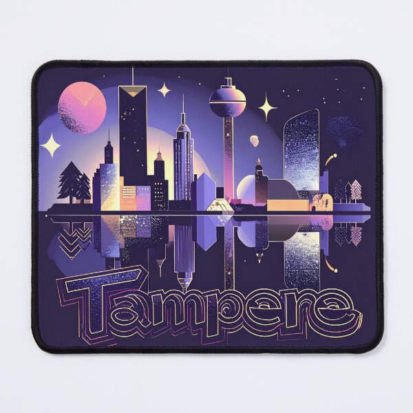 Item preview, Retro skyline of Tampere designed and sold by LiskoDesign.