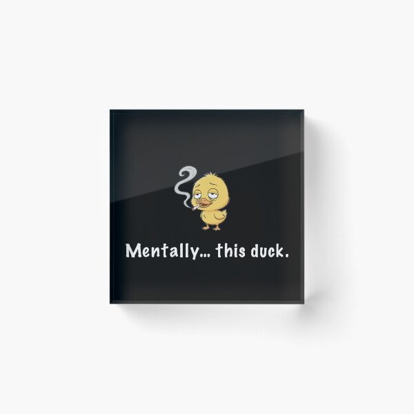Item preview, A tired duck with cigarette designed and sold by Less-Drama.