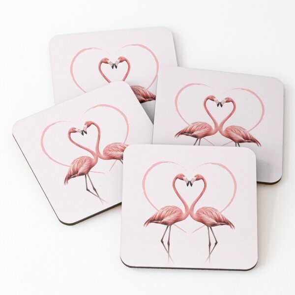 Item preview, Flamingo Pink Love Silhouette designed and sold by NeatThingLover.