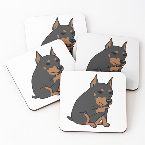 Item preview, Thinking Doberman Meme designed and sold by WhatsupDawg.