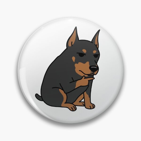 Item preview, Thinking Doberman Meme designed and sold by WhatsupDawg.