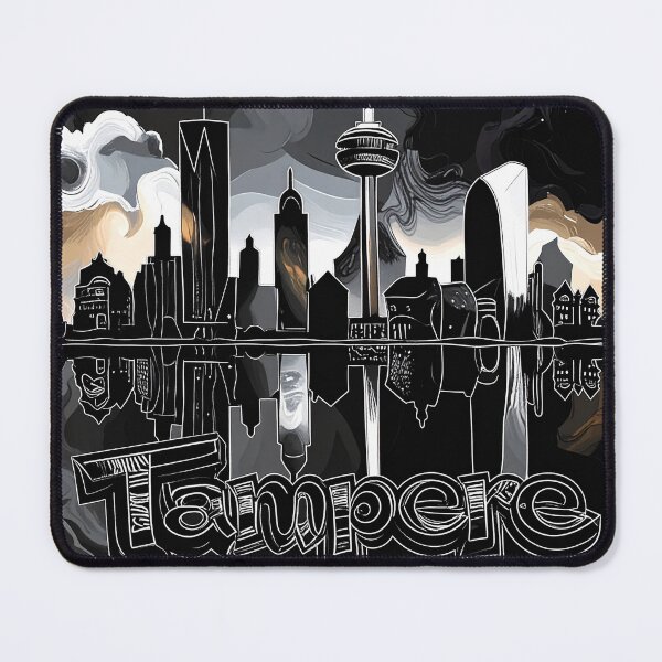 Item preview, Nights of Gold, Tampere skyline designed and sold by LiskoDesign.
