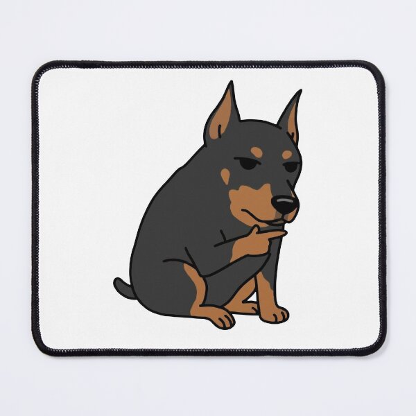 Item preview, Thinking Doberman Meme designed and sold by WhatsupDawg.